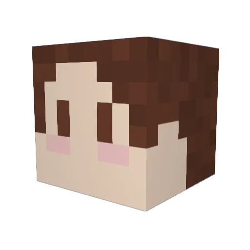 juleswallace Minecraft avatar head, 3D render