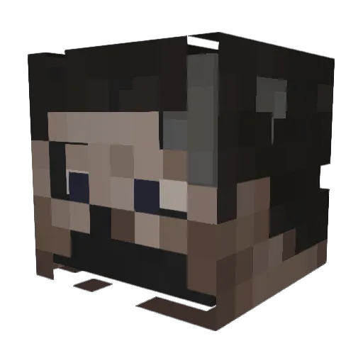 juletueur Minecraft avatar head, 3D render
