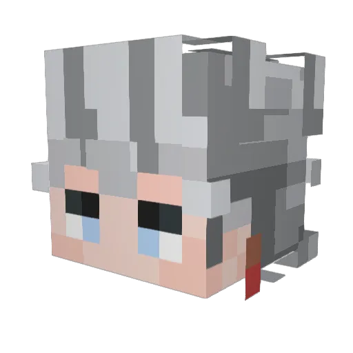 juli_slusarz Minecraft avatar head, 3D render