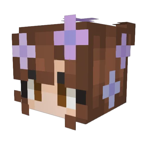 julia47958 Minecraft avatar head, 3D render