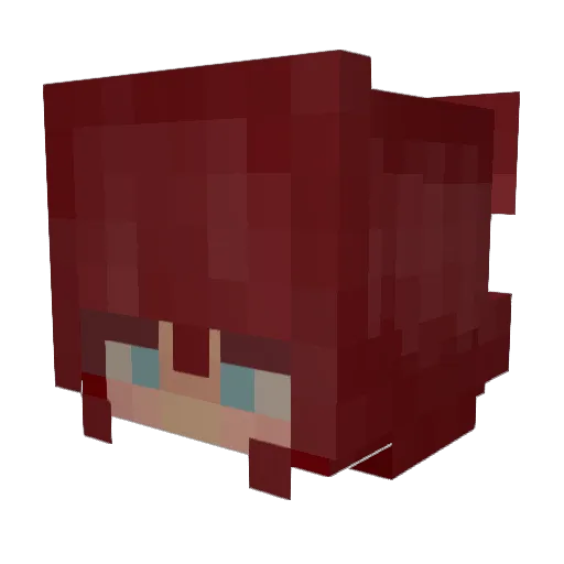 julia654 Minecraft avatar head, 3D render