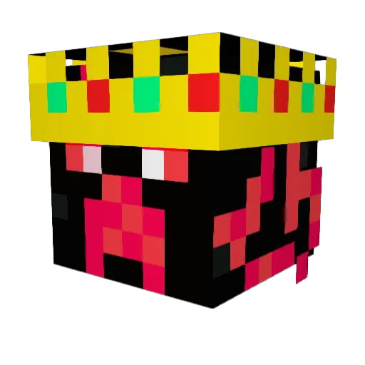 julia_233 Minecraft avatar head, 3D render
