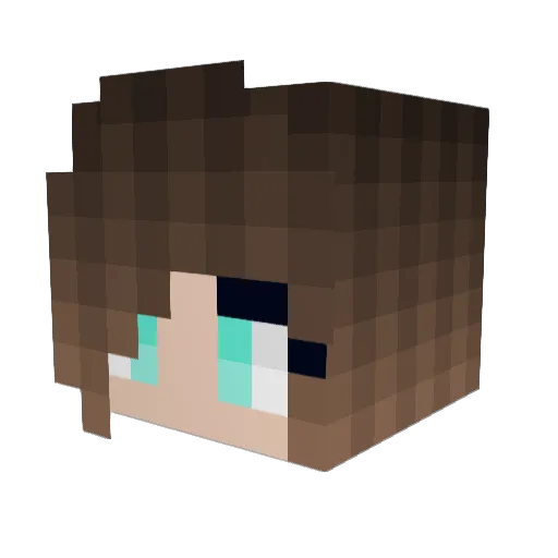 julia__bieber Minecraft avatar head, 3D render