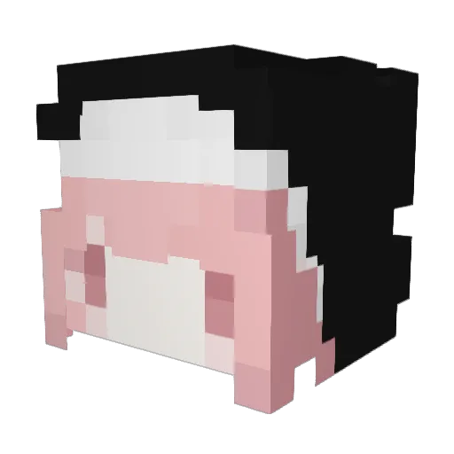 juliaa19 Minecraft avatar head, 3D render