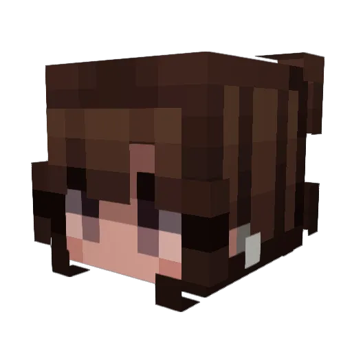 juliaasnt Minecraft avatar head, 3D render