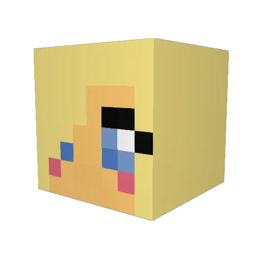 juliagulia92 Minecraft avatar head, 3D render