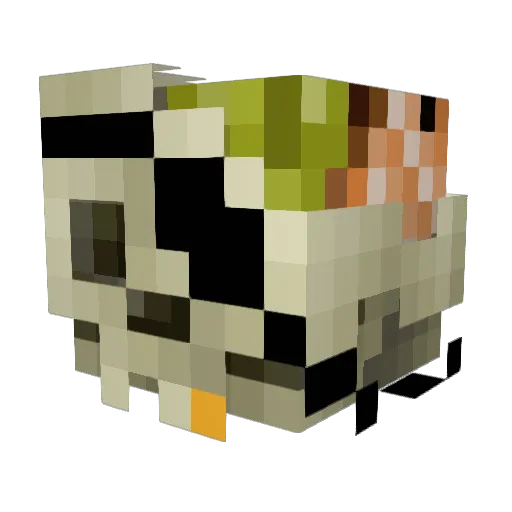 juliagus07 Minecraft avatar head, 3D render