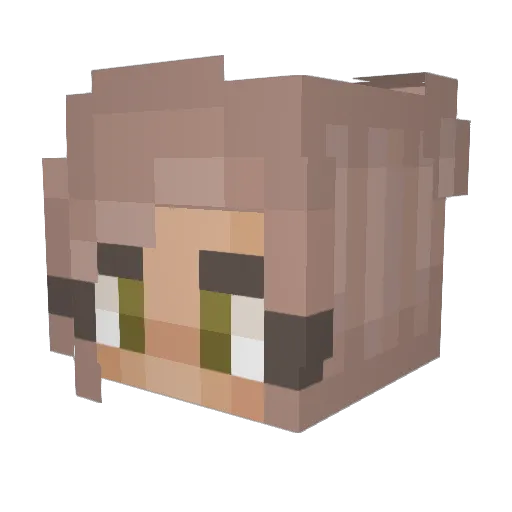juliak205 Minecraft avatar head, 3D render
