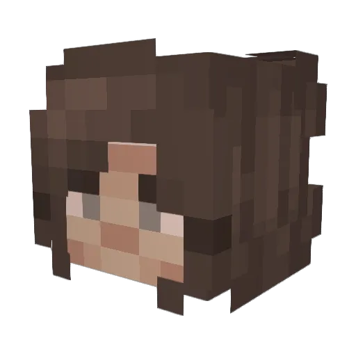 julialib Minecraft avatar head, 3D render