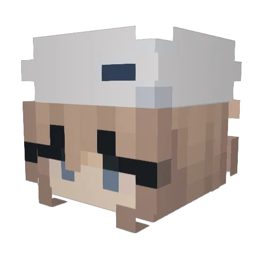 juliamaranelloo Minecraft avatar head, 3D render