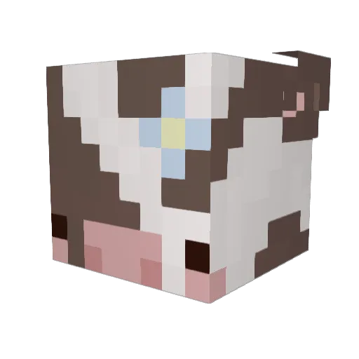 juliamildh Minecraft avatar head, 3D render