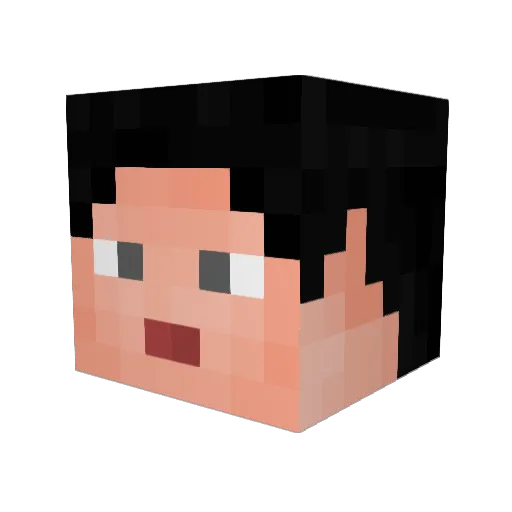 julian18 Minecraft avatar head, 3D render