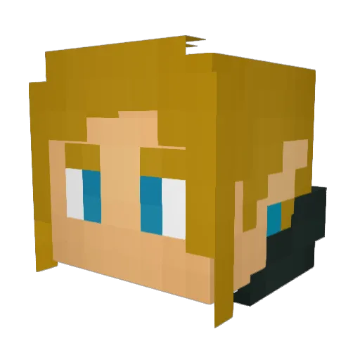 julianderkoch Minecraft avatar head, 3D render