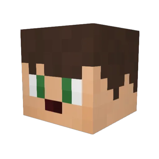 julianfindee Minecraft avatar head, 3D render