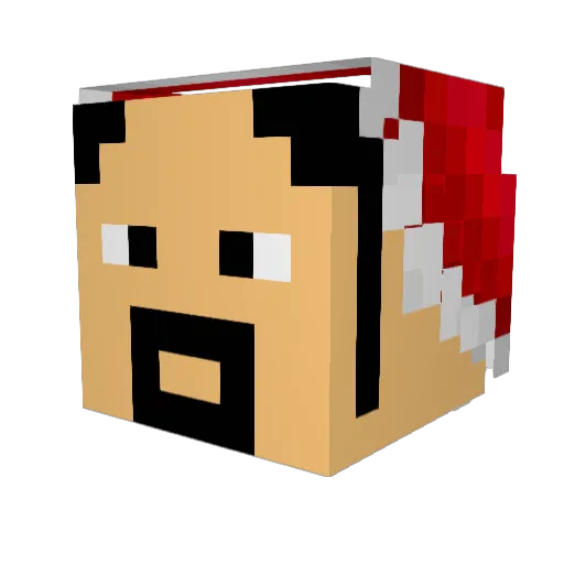julianito2 Minecraft avatar head, 3D render