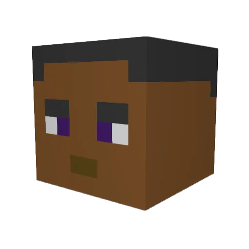 julianmax Minecraft avatar head, 3D render