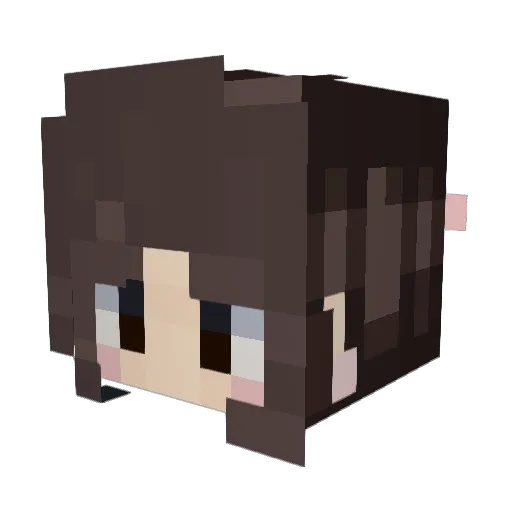 juliaroseb Minecraft avatar head, 3D render