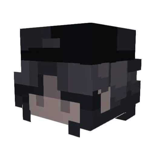 juliaza Minecraft avatar head, 3D render