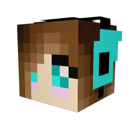 julie091 Minecraft avatar head, 3D render