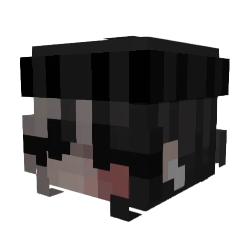 julie_bb Minecraft avatar head, 3D render