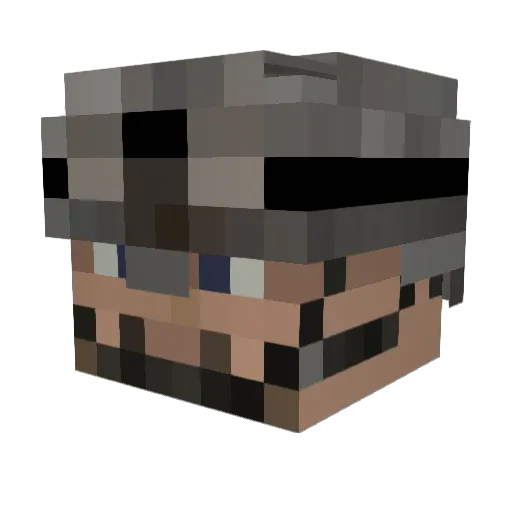 julien117 Minecraft avatar head, 3D render