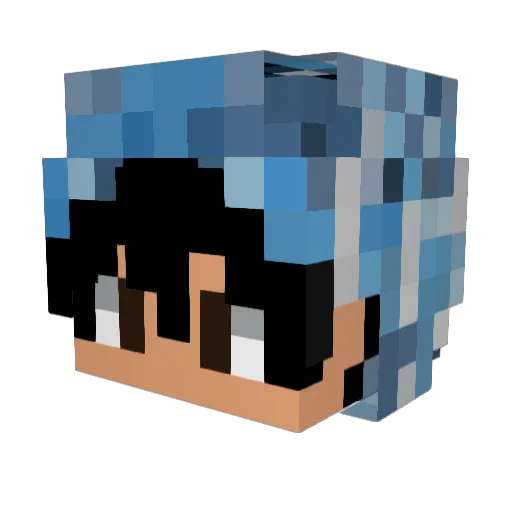 julien3m Minecraft avatar head, 3D render
