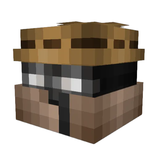 julien62 Minecraft avatar head, 3D render