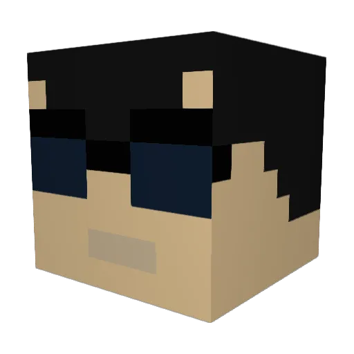 julien_93700 Minecraft avatar head, 3D render