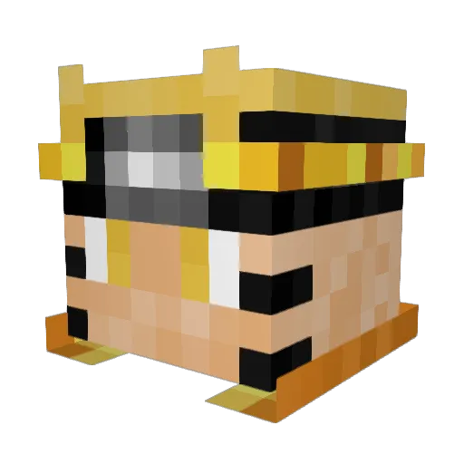 julienrl Minecraft avatar head, 3D render