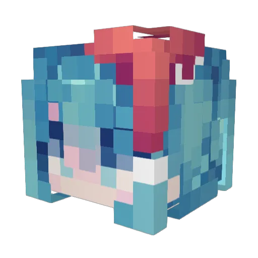 julietandromeo Minecraft avatar head, 3D render