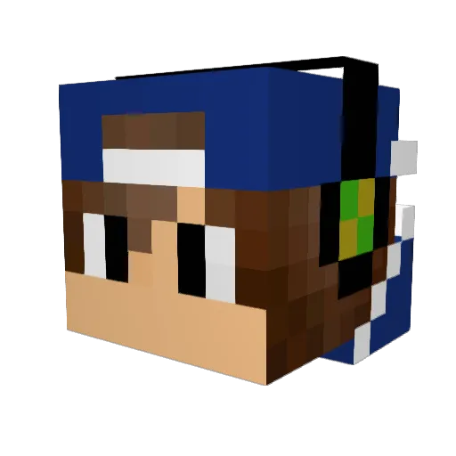 julio371 Minecraft avatar head, 3D render