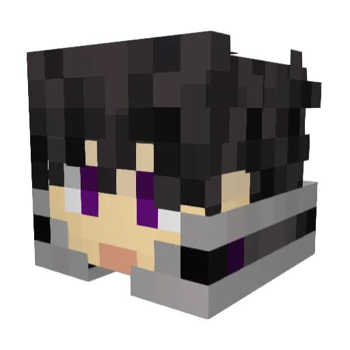 juliofco Minecraft avatar head, 3D render