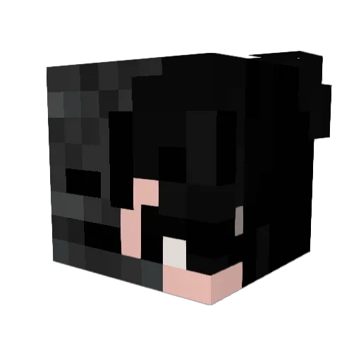 juliostive Minecraft avatar head, 3D render