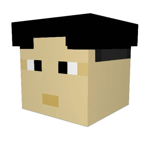 juliothebest Minecraft avatar head, 3D render