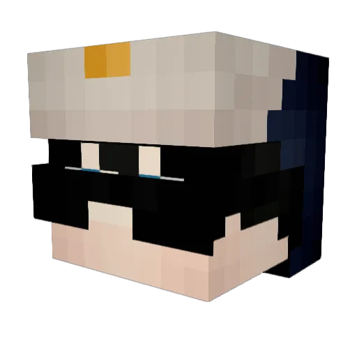 juliovf Minecraft avatar head, 3D render