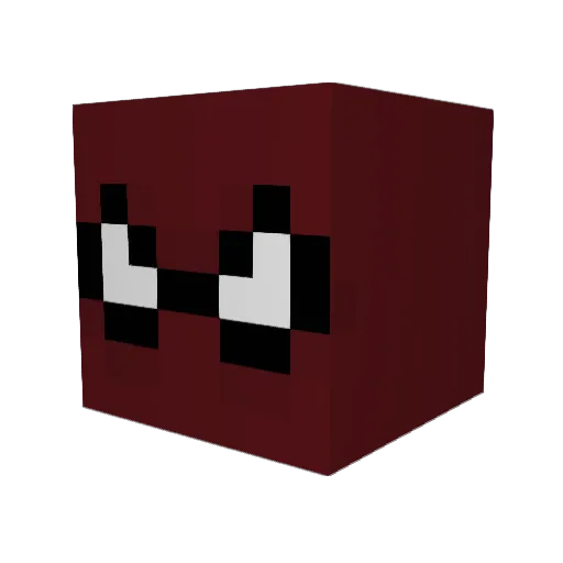 juliqnnn Minecraft avatar head, 3D render