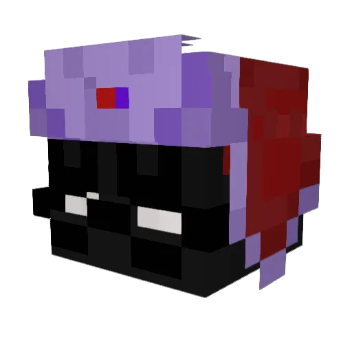 juliseba Minecraft avatar head, 3D render
