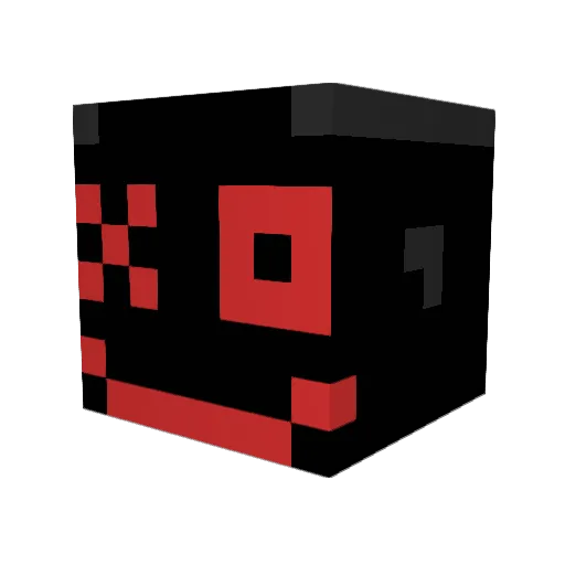 juliusOX Minecraft avatar head, 3D render