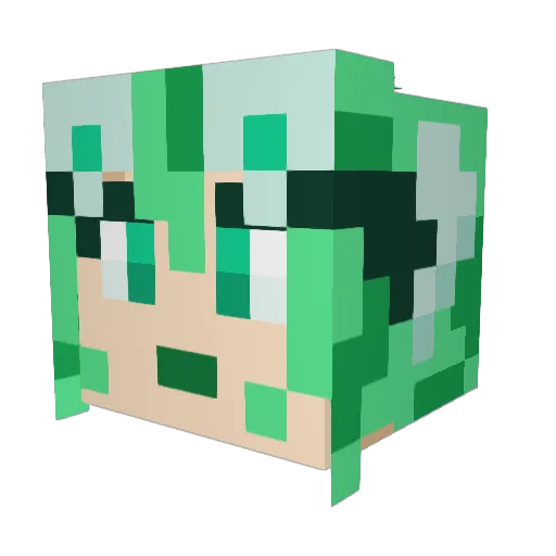 juliusmode Minecraft avatar head, 3D render