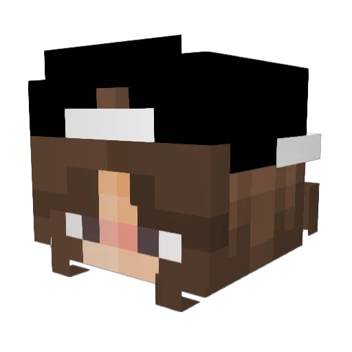 julivia2022 Minecraft avatar head, 3D render