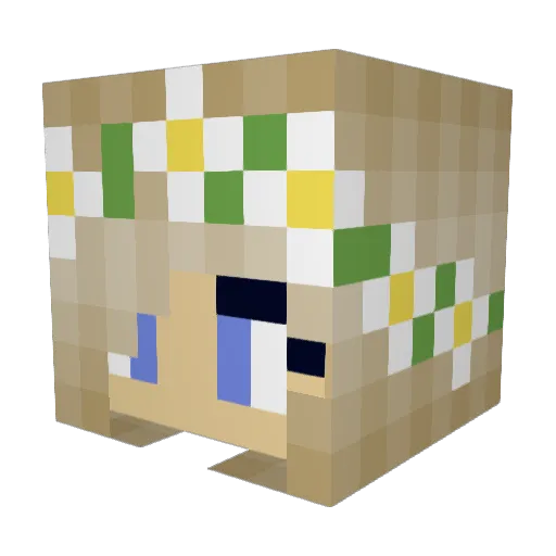 julka1906 Minecraft avatar head, 3D render