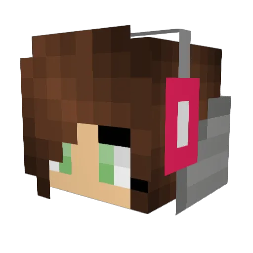 jullangrym Minecraft avatar head, 3D render