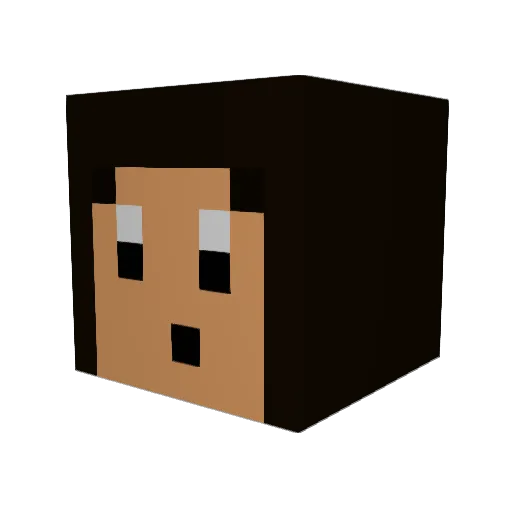 jullanz Minecraft avatar head, 3D render