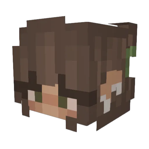 julliaa0 Minecraft avatar head, 3D render