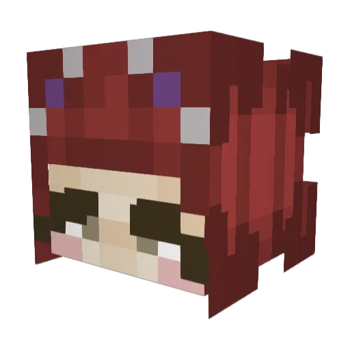 Minecraft-Avatar von jully_bean123: Kopf als 3D-Render