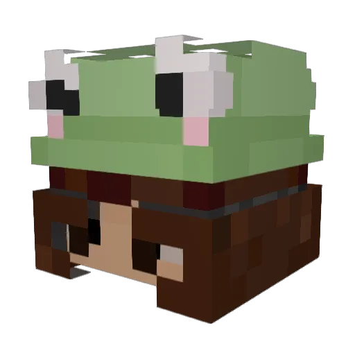 julmells Minecraft avatar head, 3D render