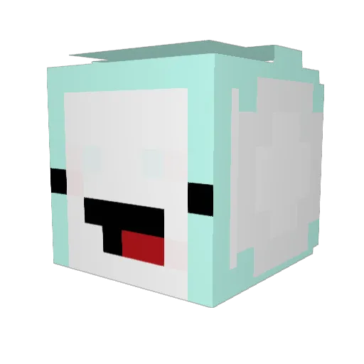 julo11 Minecraft avatar head, 3D render