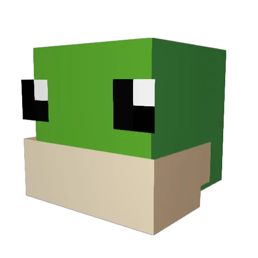 juloo_ Minecraft avatar head, 3D render