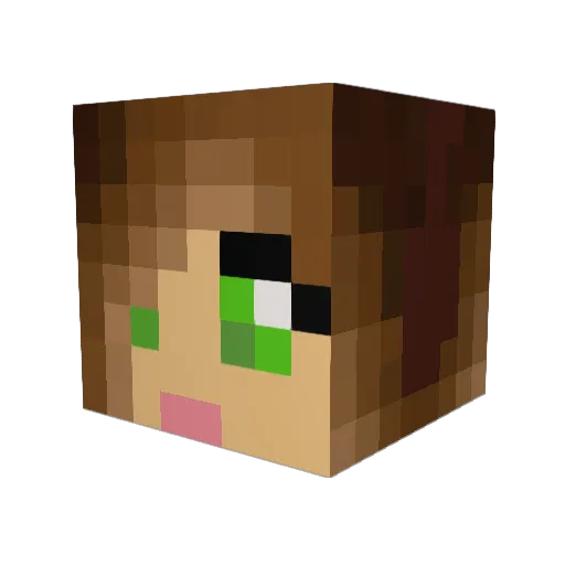 julstm Minecraft avatar head, 3D render
