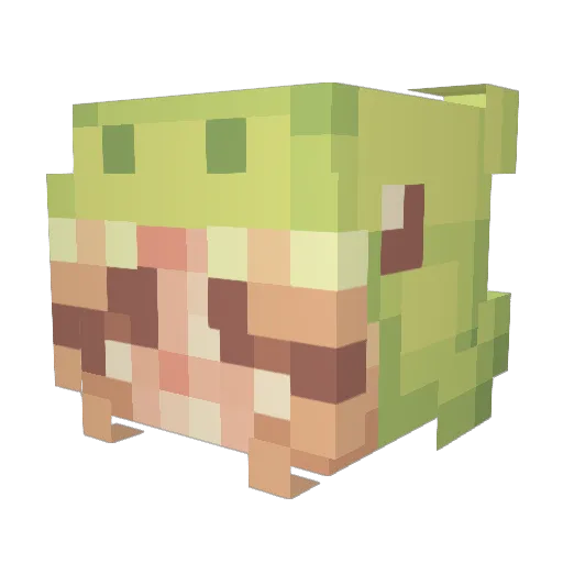 julstu Minecraft avatar head, 3D render